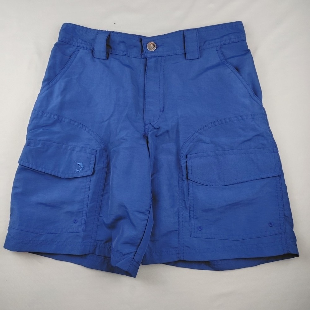 Reel Legends Sandbar Shorts Mens 30x9 Blue Hybrid Cargo Fishing UPF 50 NWT